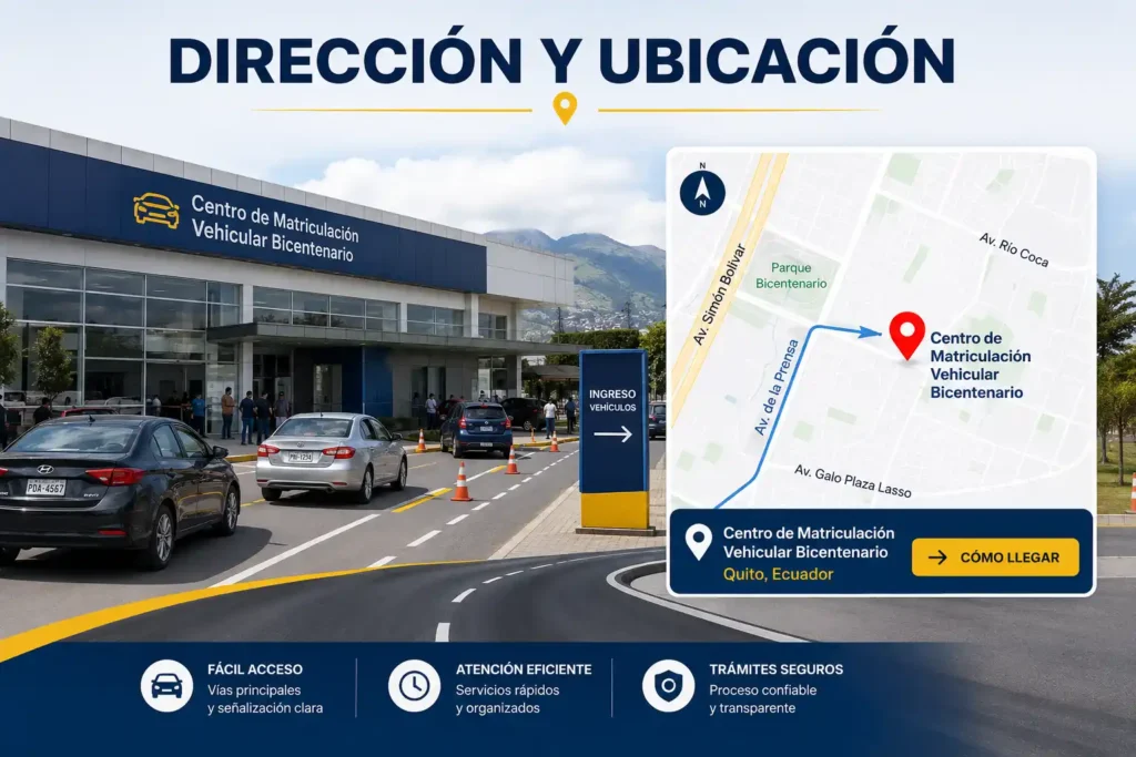 Dirección y Ubicación del Centro de Matriculación Vehicular Bicentenario Dirección y Ubicación del Centro de Matriculación Vehicular Bicentenario