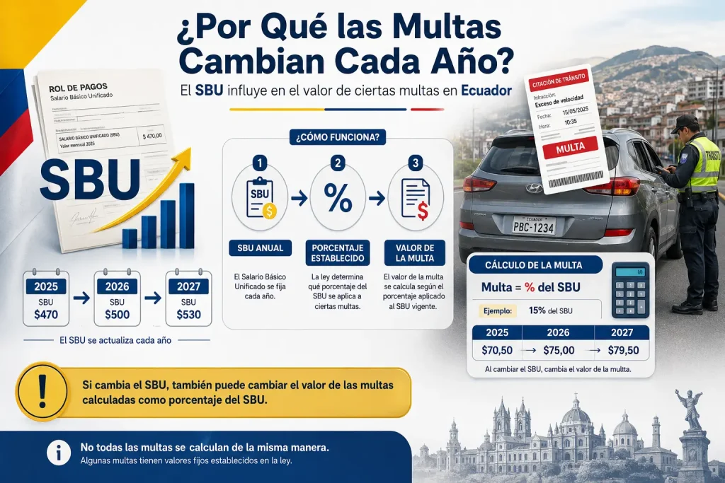 Por Qué las Multas Cambian Cada Año (el SBU) Por Qué las Multas Cambian Cada Año (el SBU)