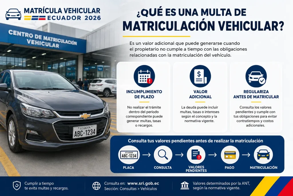 ¿Qué es una Multa de Matriculación Vehicular ¿Qué es una Multa de Matriculación Vehicular
