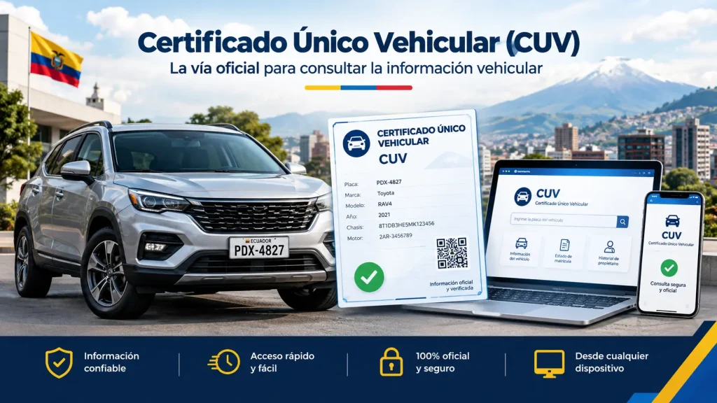 Certificado Único Vehicular (CUV), la vía oficial Certificado Único Vehicular (CUV), la vía oficial