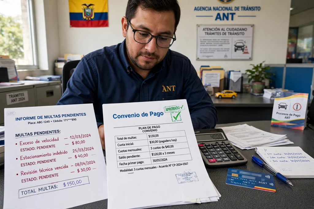 Convenio de Pago de Multas ANT