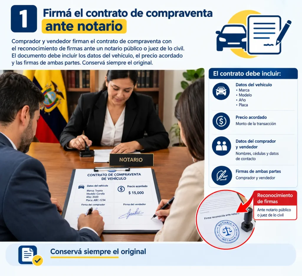 Firmá el contrato de compraventa ante notario Firmá el contrato de compraventa ante notario
