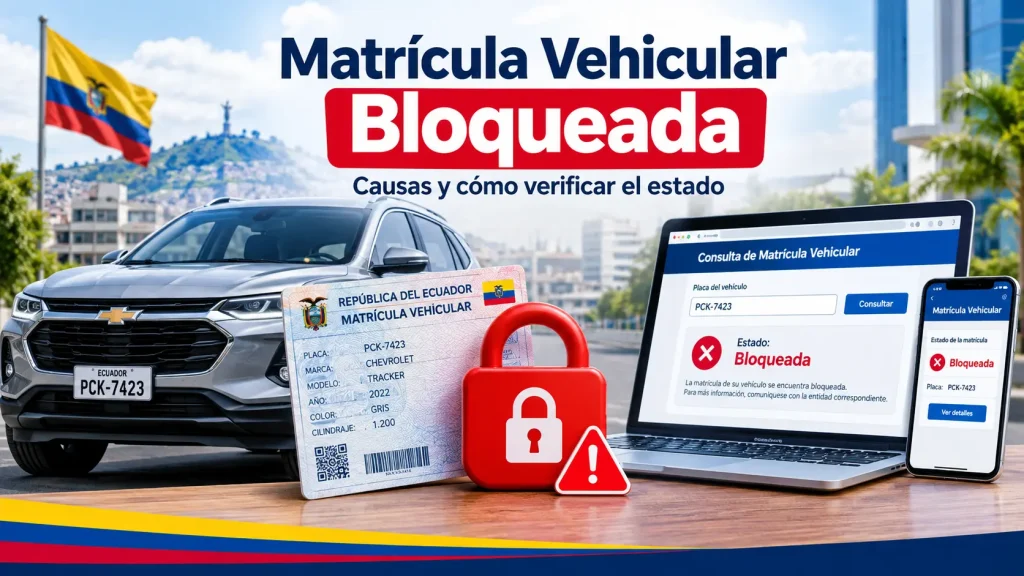 Matrícula Vehicular Bloqueada Ecuador