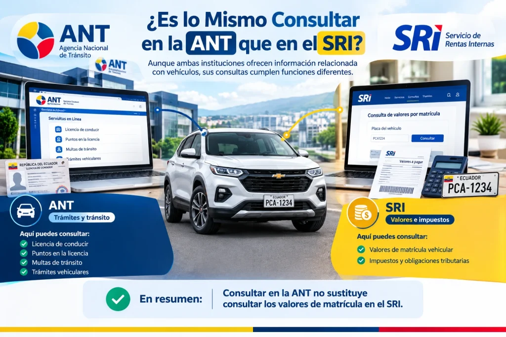 ¿Es lo Mismo Consultar en la ANT que en el SRI ¿Es lo Mismo Consultar en la ANT que en el SRI